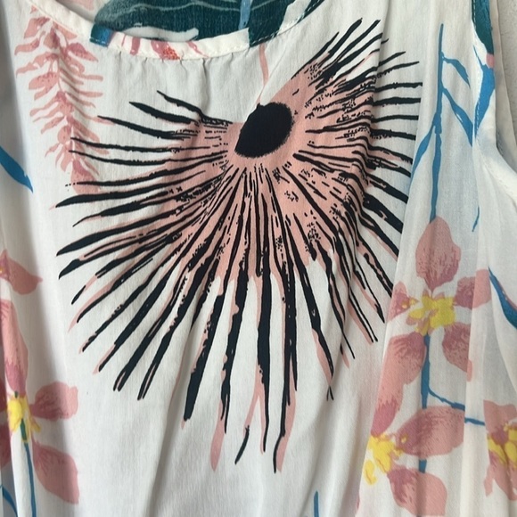 Tropical Print Colorful Dress Sz Medium - Picture 3 of 7